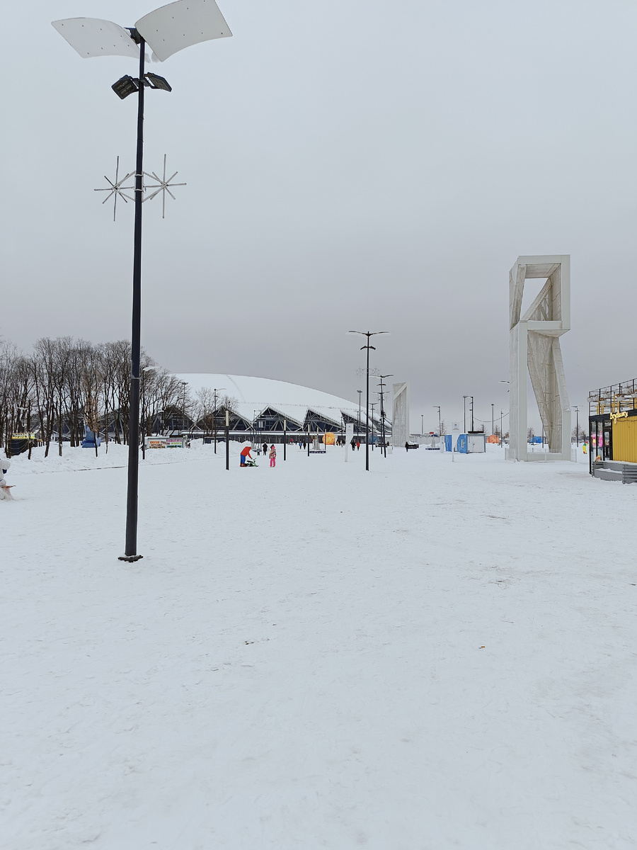 Самара арена зимой
