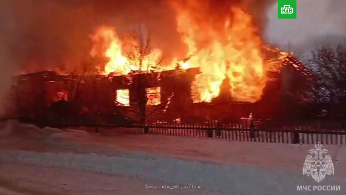    Пожар в социальном доме в Кировской области: двое погибших
