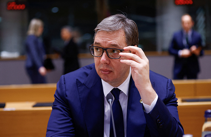    Президент Сербии Александр Вучич.Johanna Geron/Reuters