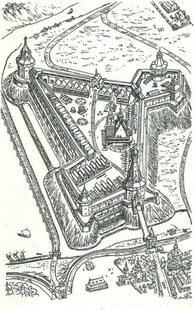 Брянский кремль в 1629 году.