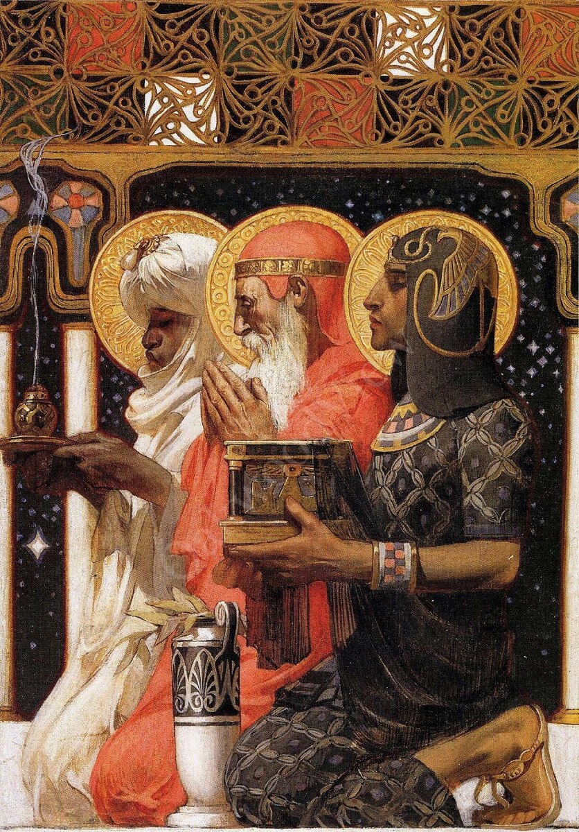 Дж.С. Лейендекер "Три мудреца" 1900 г.