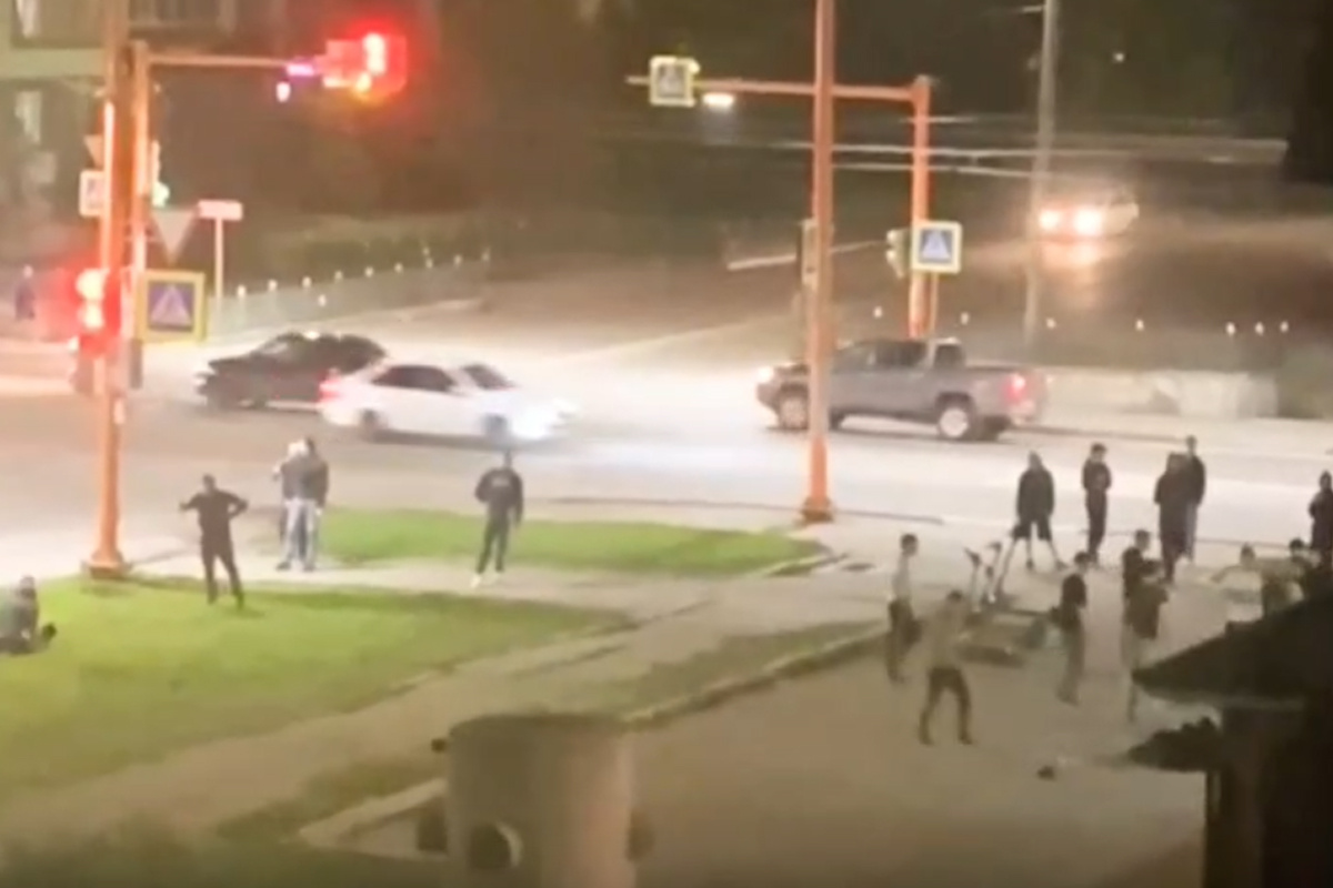    Фрагмент видеозаписи очевидца