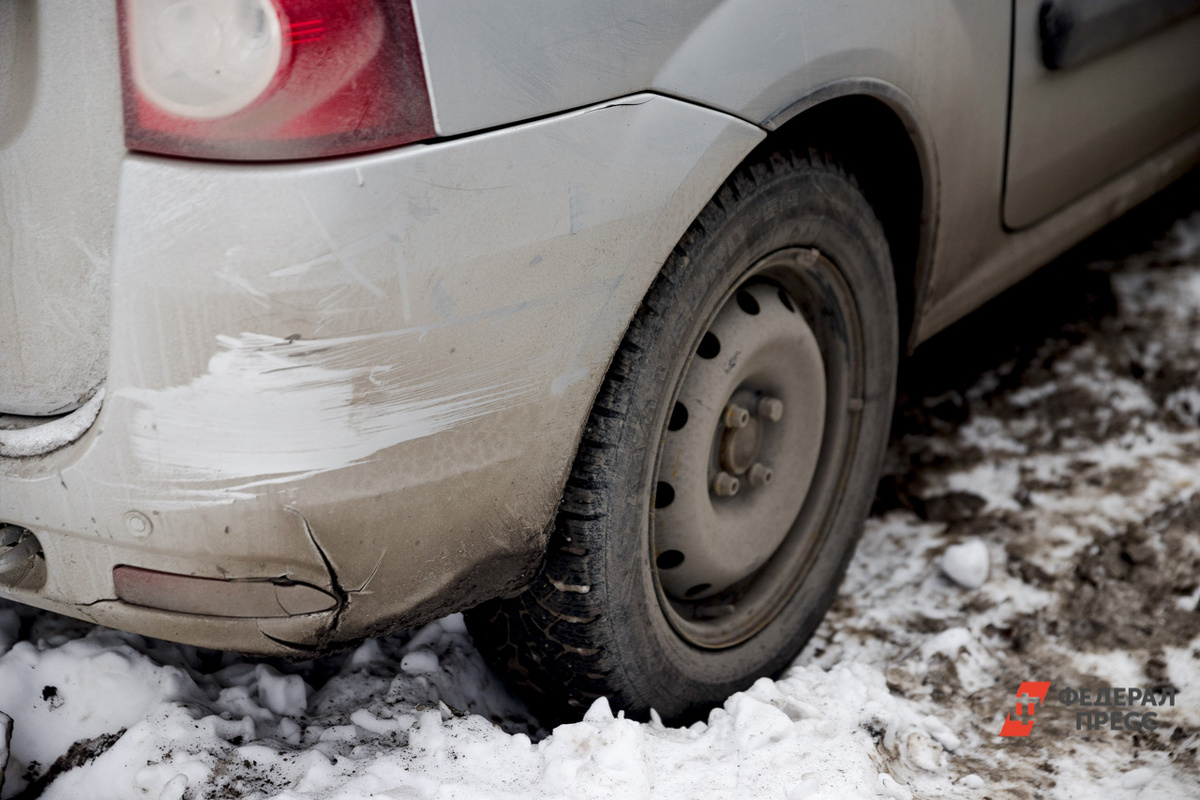 Столкнулись две иномарки.  Фото: Фото: ФедералПресс / Евгений Поторочин
