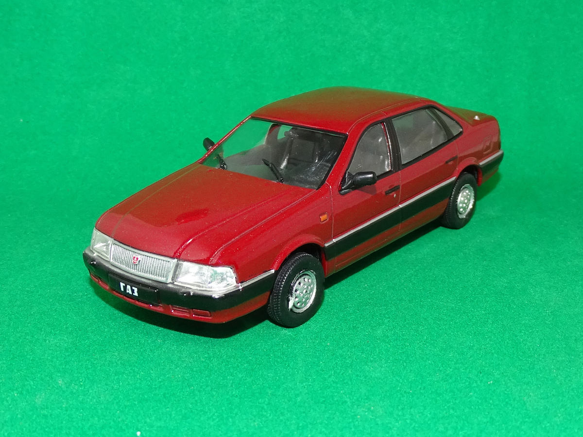 Рис. 1. Модель автомобиля ГАЗ-3105 «Волга» из журнальной серии «Автолегенды СССР» в масштабе 1:43