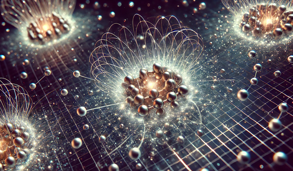 Крупный план кубитов с исчезающими и стабилизированными элементами