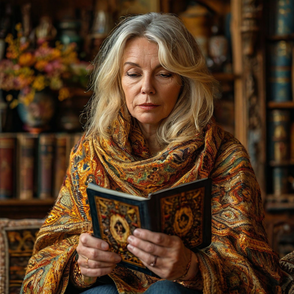 иллюстрация Шедеврума, отдалённо даже похожа на мою маман :)