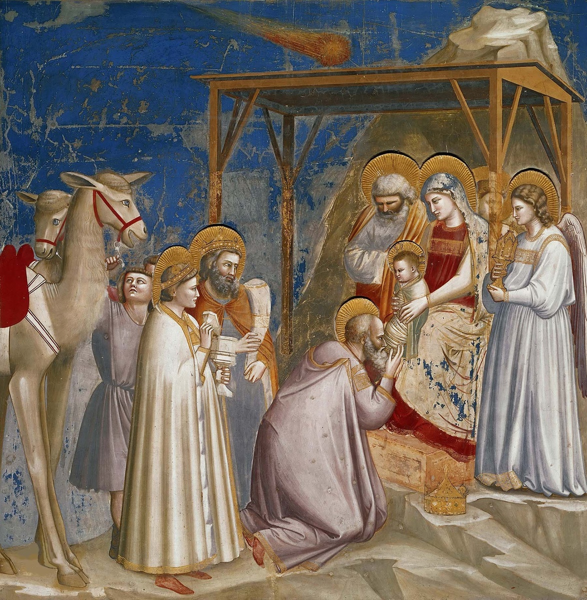    Джотто ди Бондоне, фреска «Поклонение волхвов», 1304-1306 годы