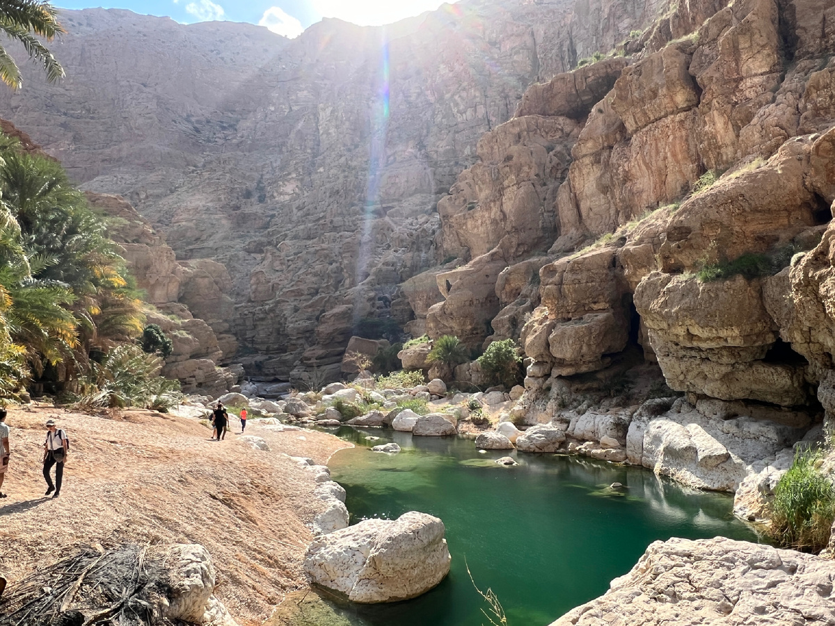 Оман. Каньон Вади Шаб