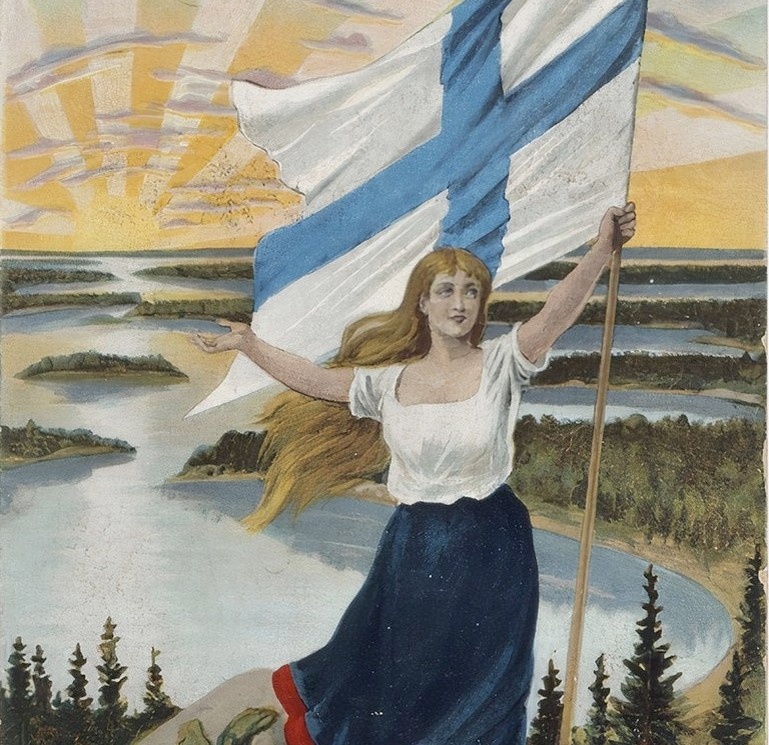 Финская дева. Символ Финляндии.