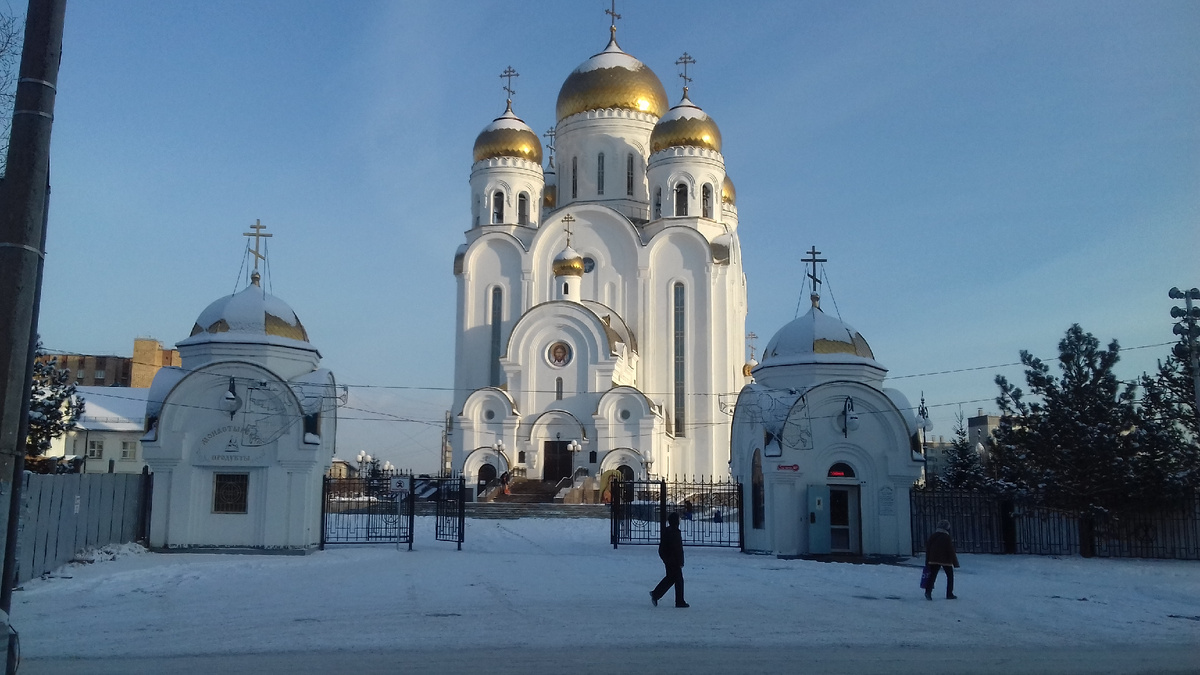 Храм Рождества Христова в городе Красноярске.