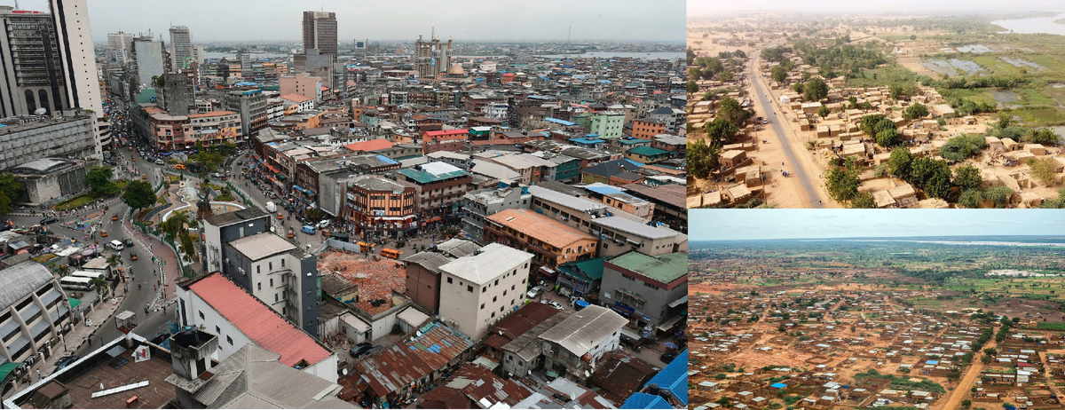 Нигерия (слева) и Нигер (справа)