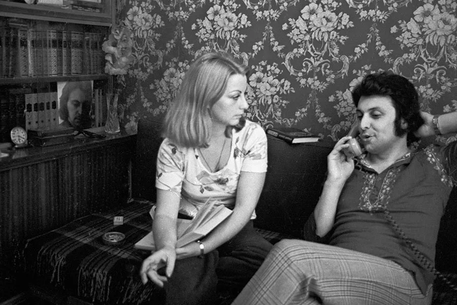 Вячеслав Добрынин с первой женой Ириной, 1979 год