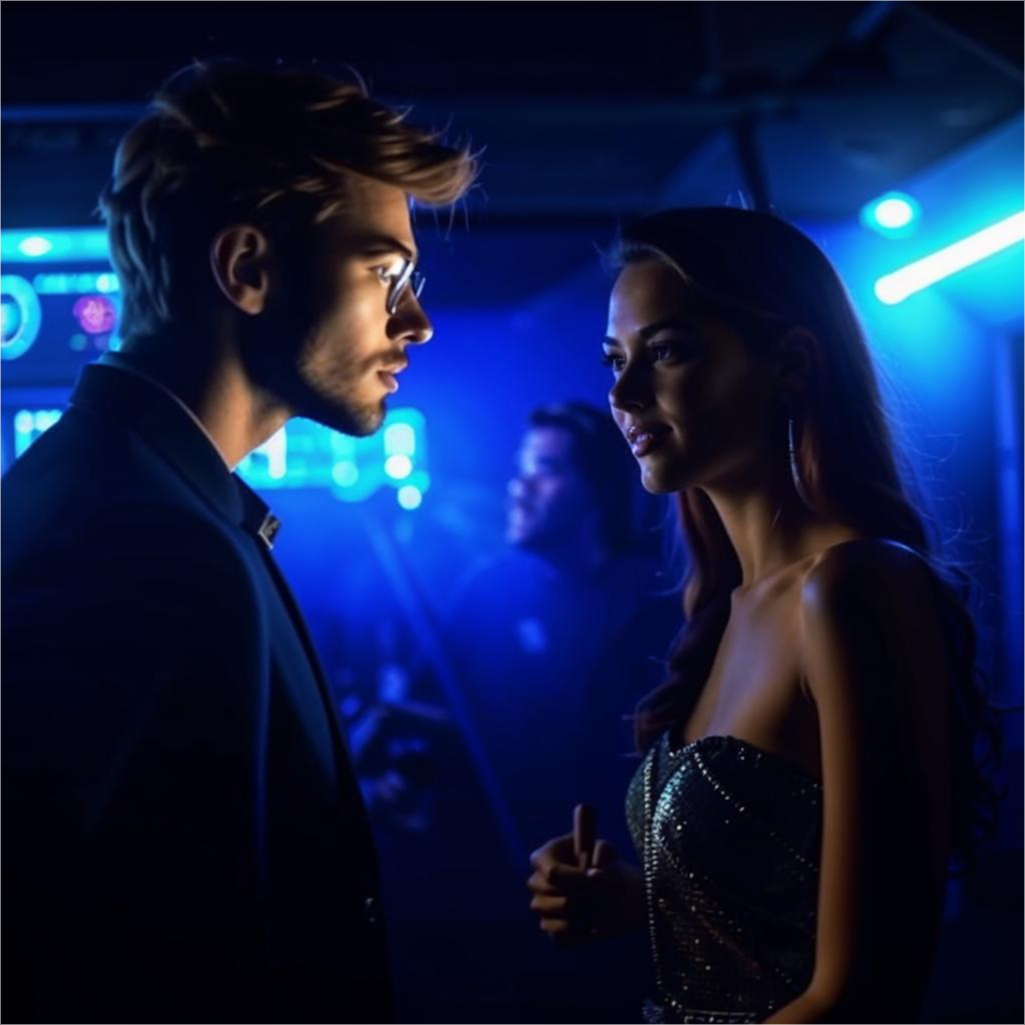 Знакомство в ночном клубе.