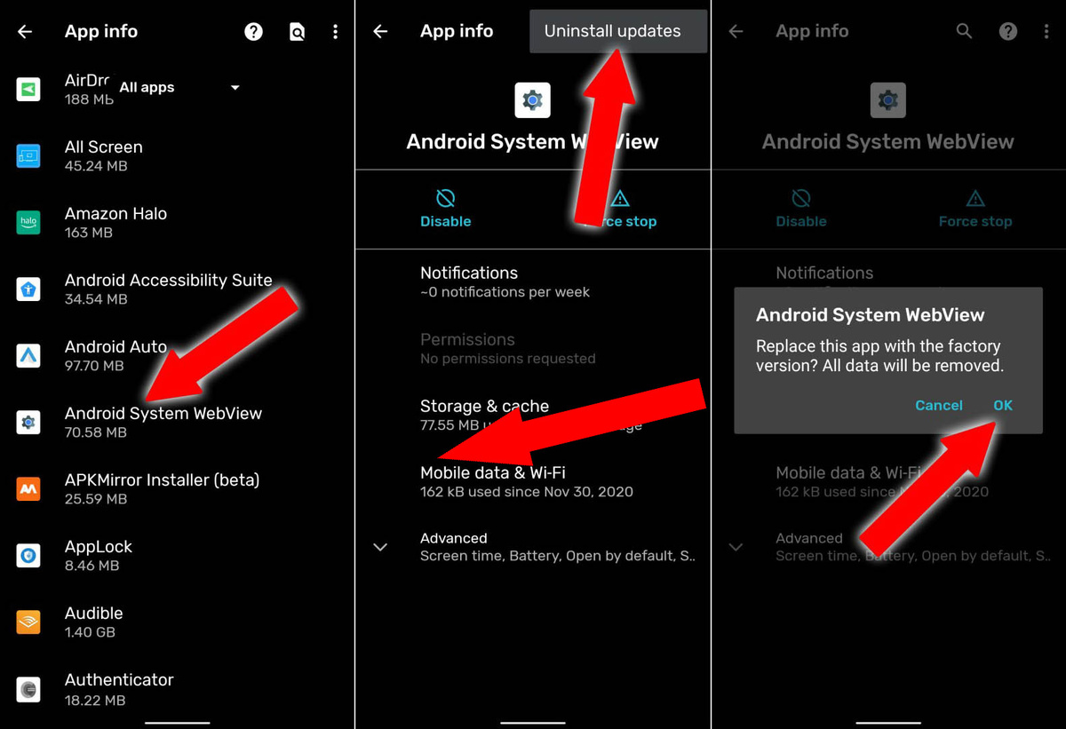    Непридуманные возможности Android System WebView