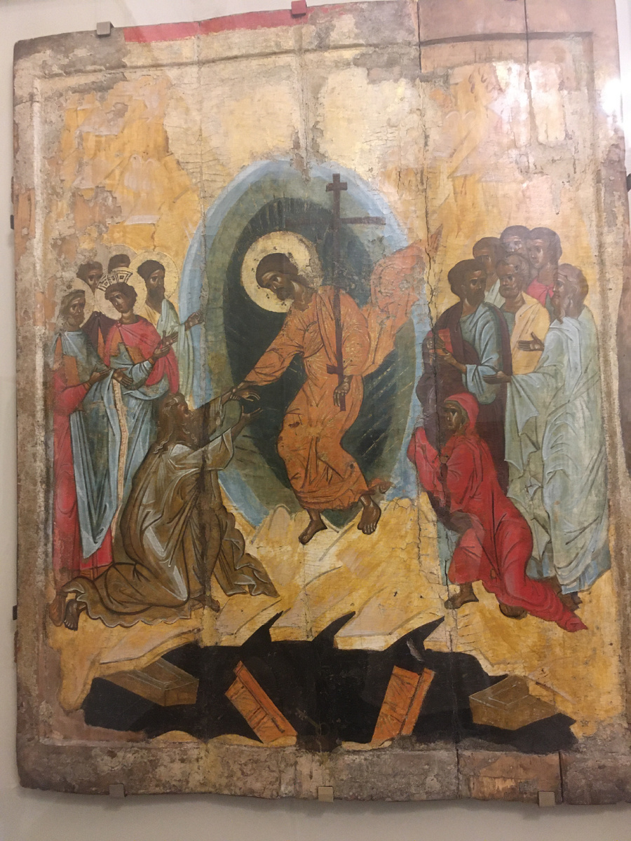 Новгородская икона Сошествие во Ад 