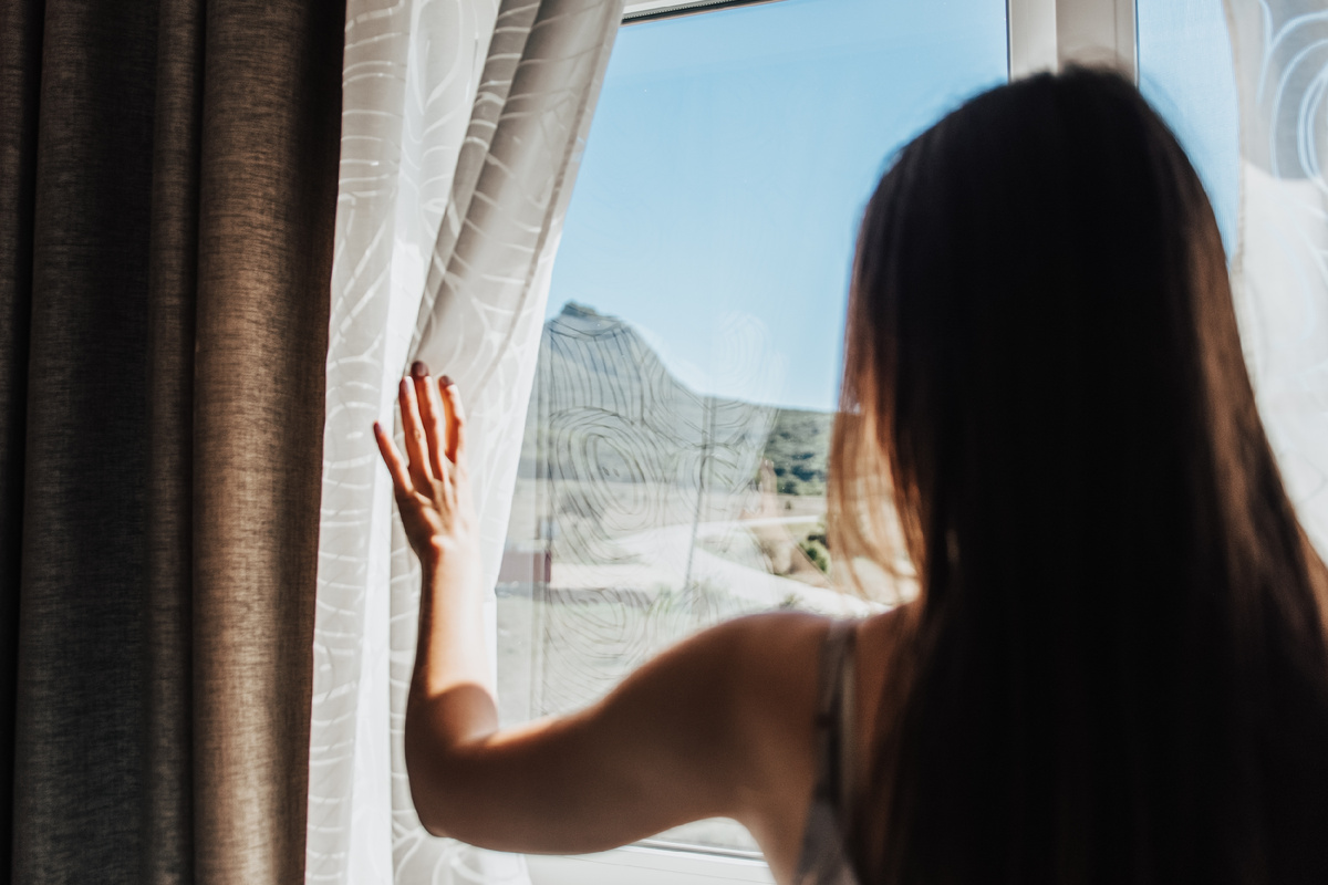 Вид из окна номера. Дом здоровья "Божий Дар". хутор Воронов, Ставропольский край.