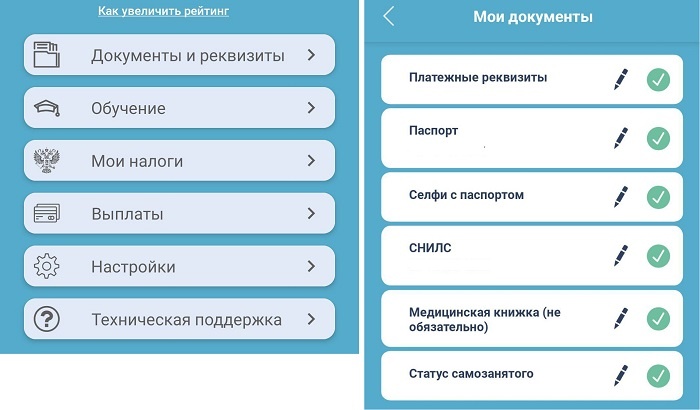 Заполните профиль: укажите свои данные, загрузите паспорт, номер ИНН (если вы самозанятый), и привяжите банковскую карту для выплат.