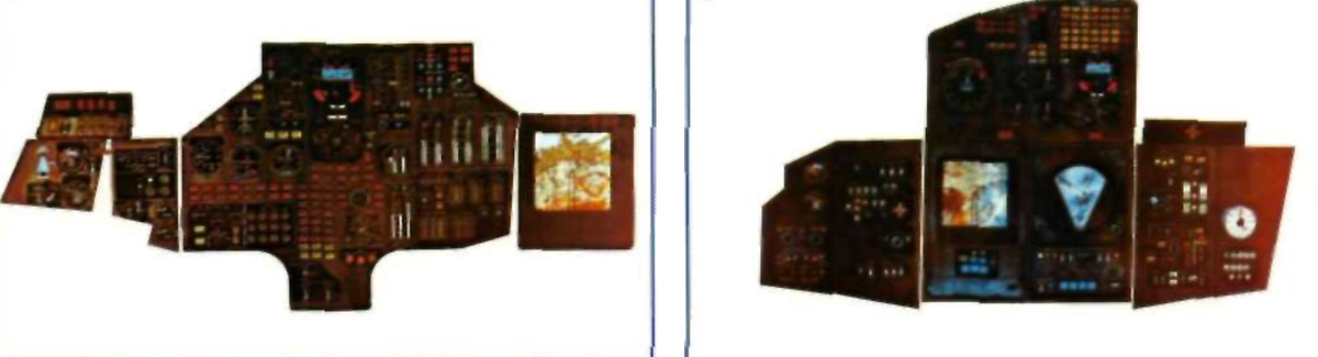 Приборные доски второго опытного образца Т-4 («102»). Отличались более полным набором оборудования