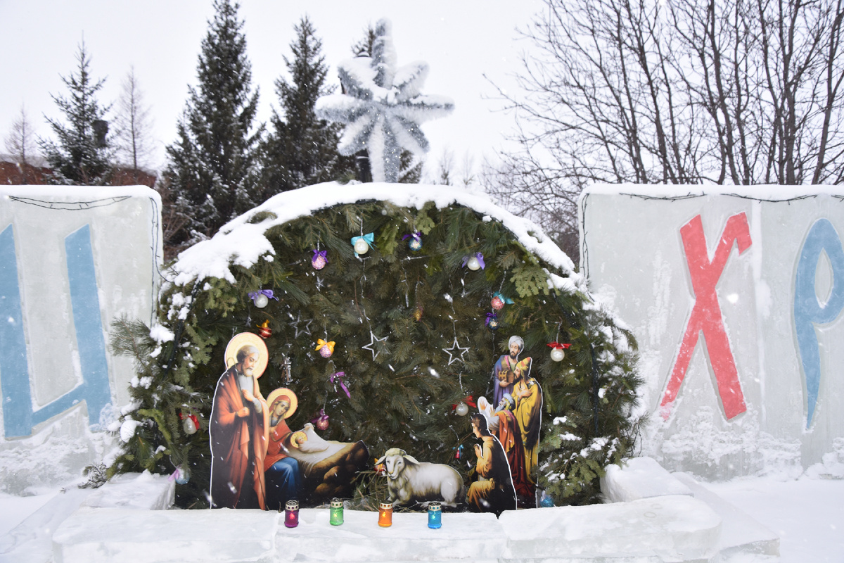 Вертеп возле Храма Рождества Христова