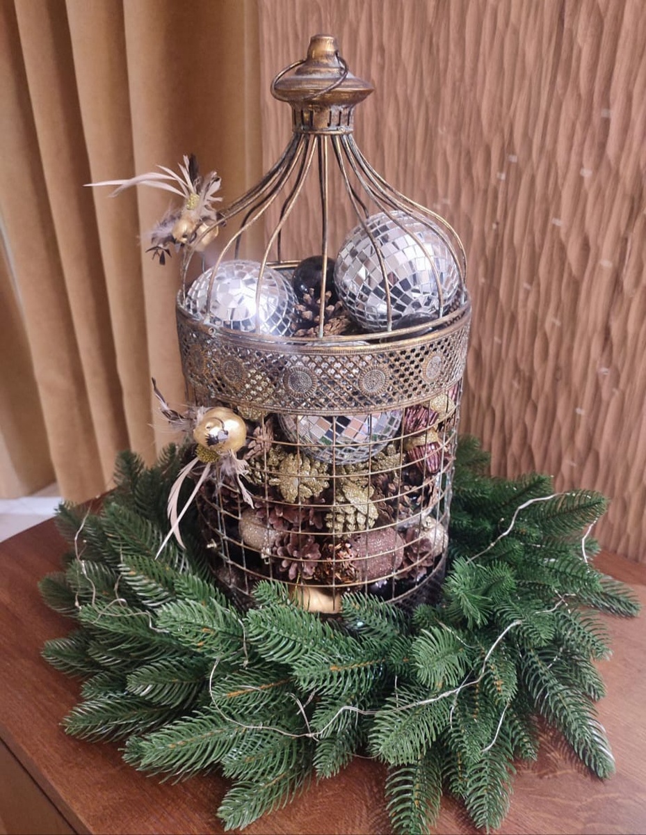 Новогодняя композиция где-то. Фото мое 