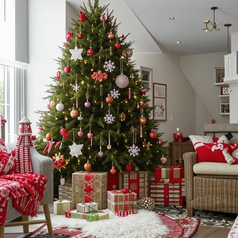 Рождественская елка нарисована ИИ