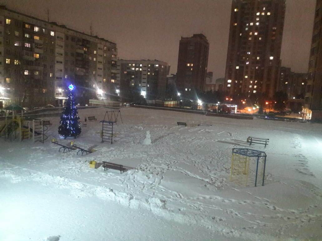 Наш снеговик