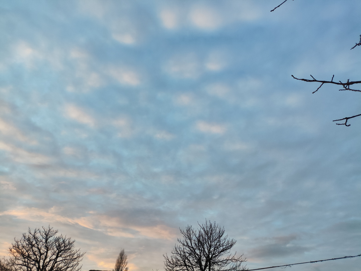 И розовая вата по всему небосклону