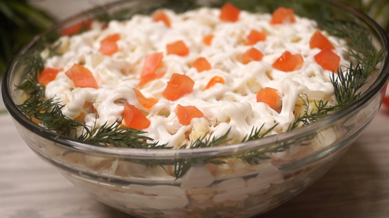 Салат "Гости в шоке... из чего же он") А вкусный какой...