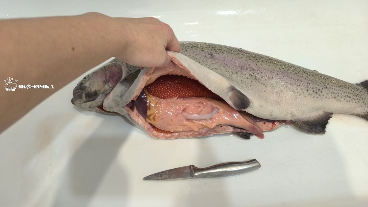 Форель с красной икрой