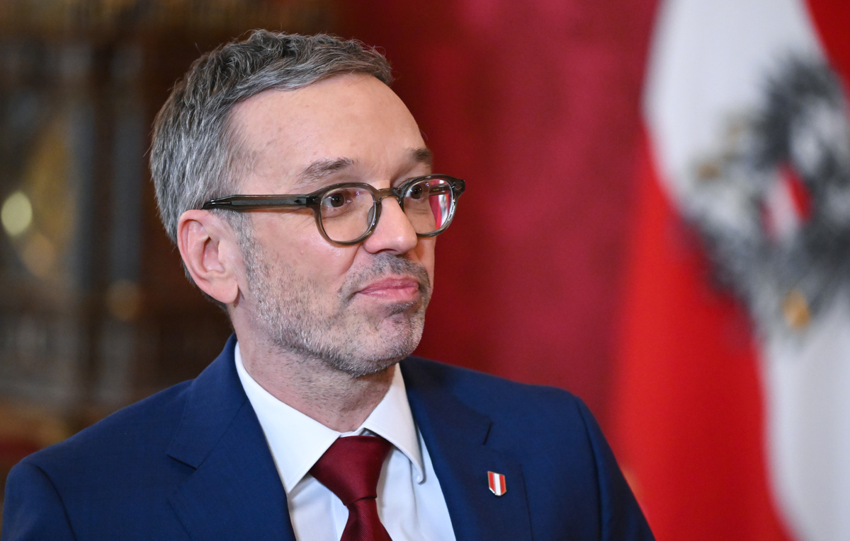    Лидер Австрийской партии свободы Герберт Кикль  Thomas Kronsteiner/Getty Images