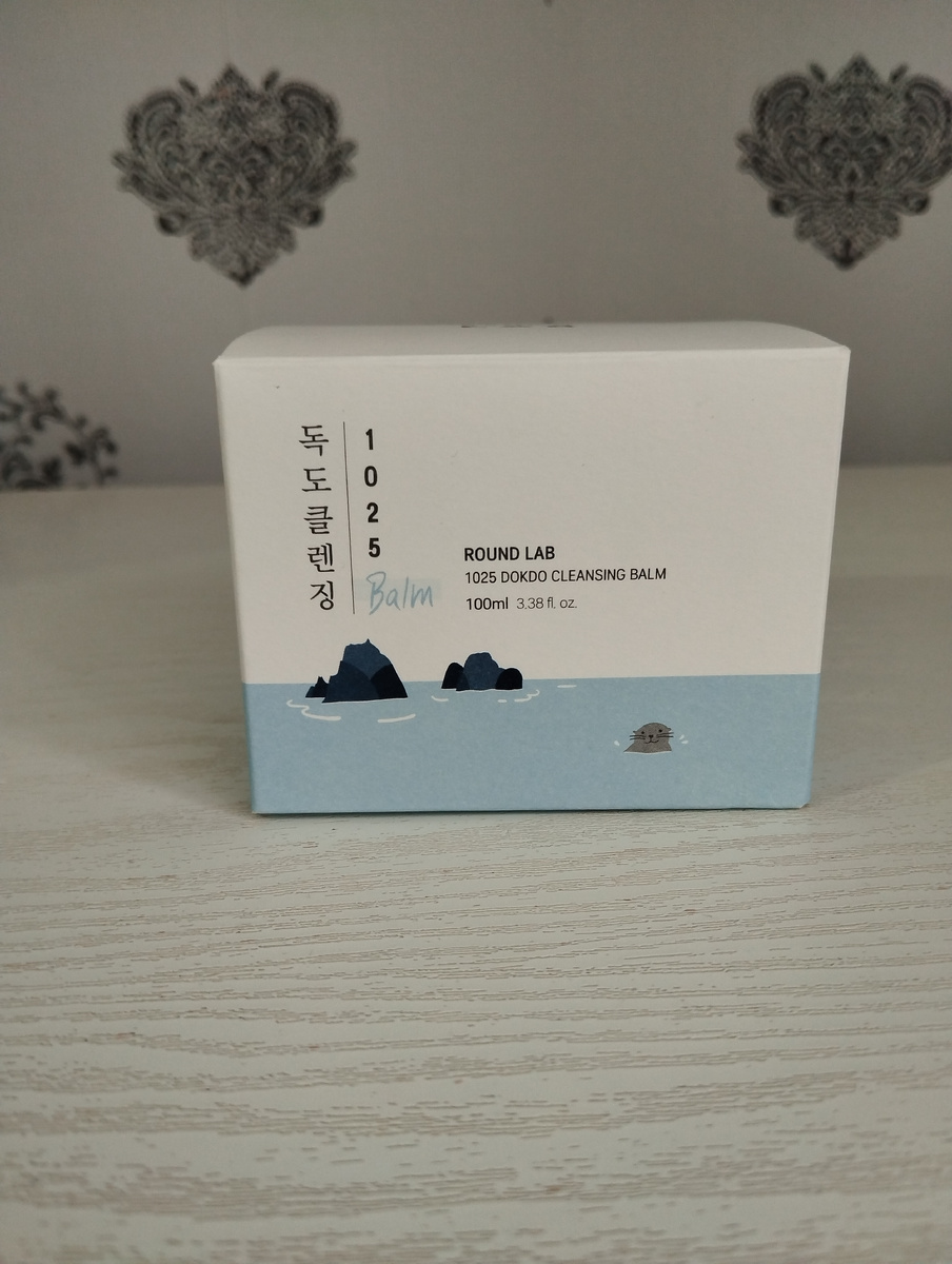 Очищающий бальзам для снятия макияжа Round lab Dokdo cleansing balm. 
