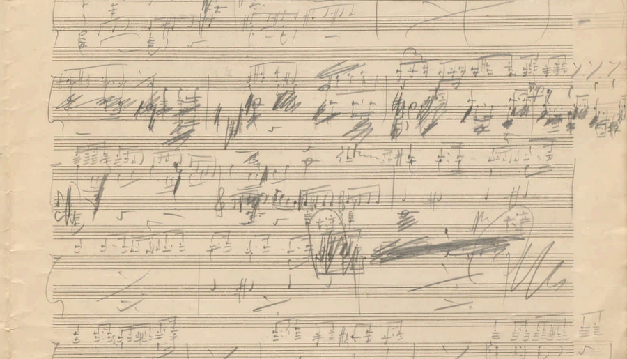 Нотный автограф П. И. Чайковского: набросок партитуры балета «Щелкунчик»