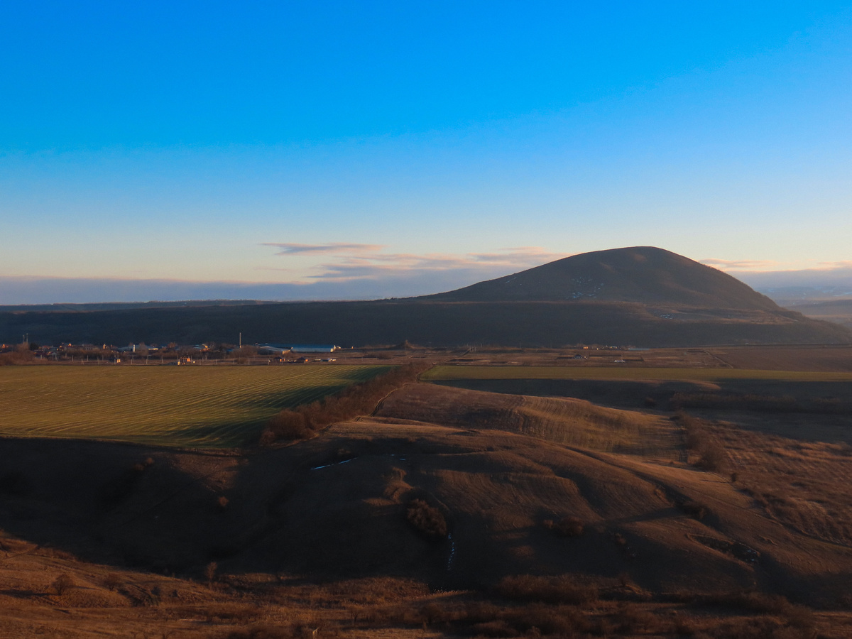 Вид с горы Дубровка (январь 2025 года)