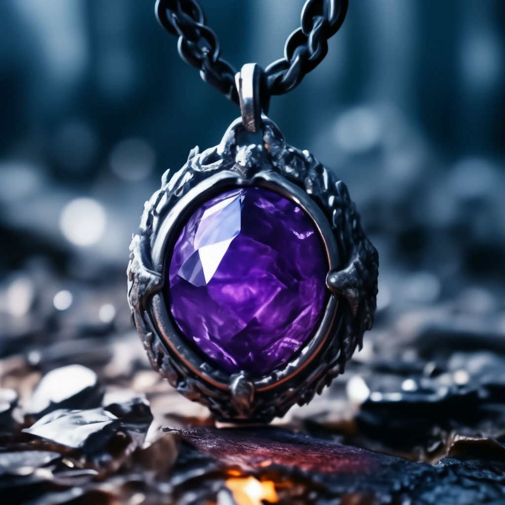 Подвеска с сапфиром 