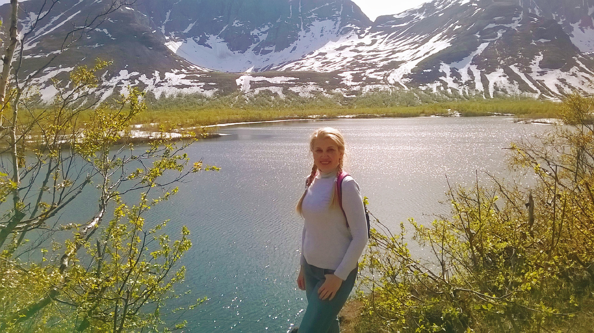 Автор в очередном походе по окрестностям Мурманской области 