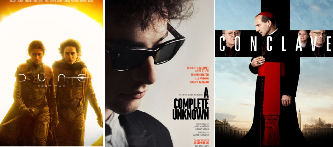 "Дюна: Часть вторая"/"Никому не известный"/"Конклав"