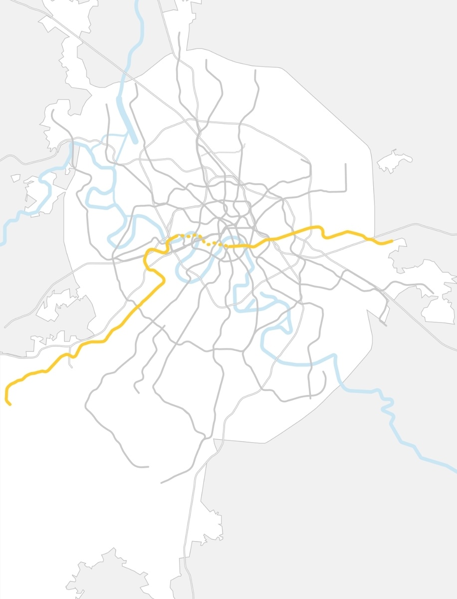 Калининско-Солнцевсая линия. Перспективная схема от Википедии