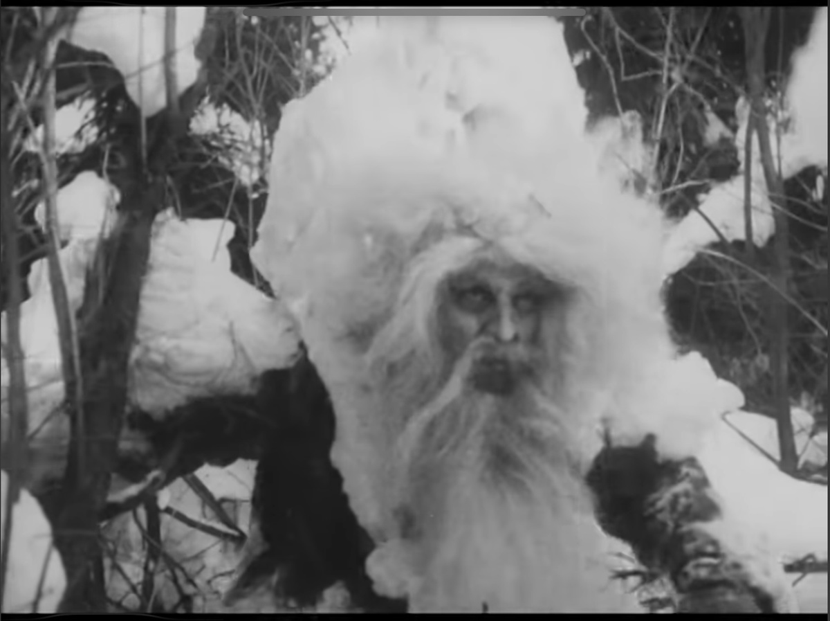 Скриншот из фильма 1924 года - Дедка Морозко