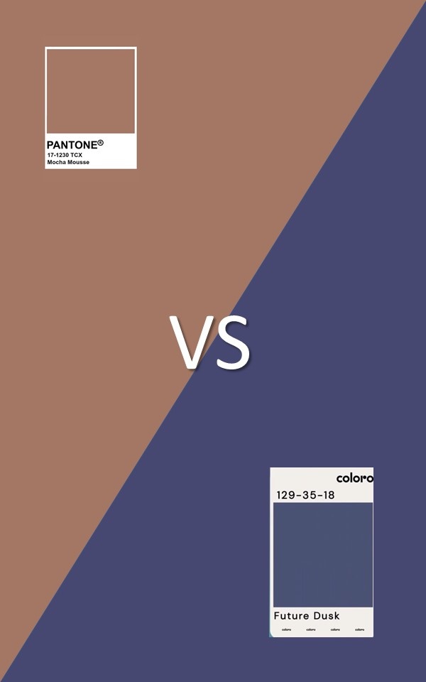 Цвета 2025 от конкурирующих компаний 