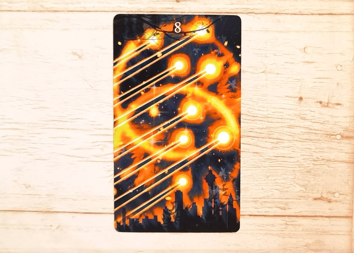 Аркан "8 Жезлов". "Таро Исцеляющего света".