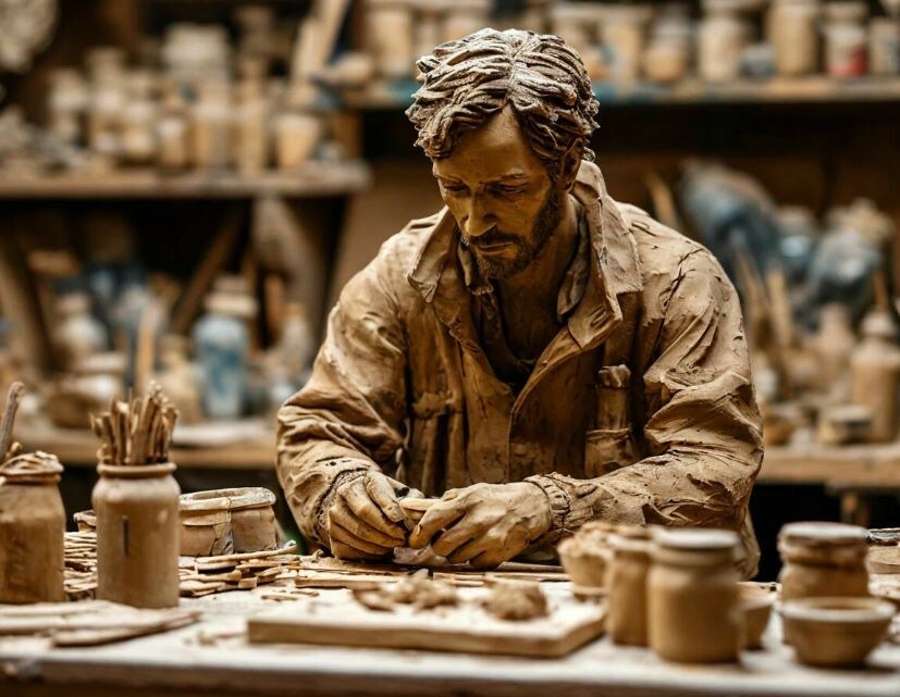 Моделист сделал модель, в которой моделист делает модель