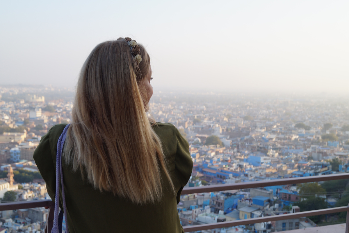 Вид на город из гостиницы