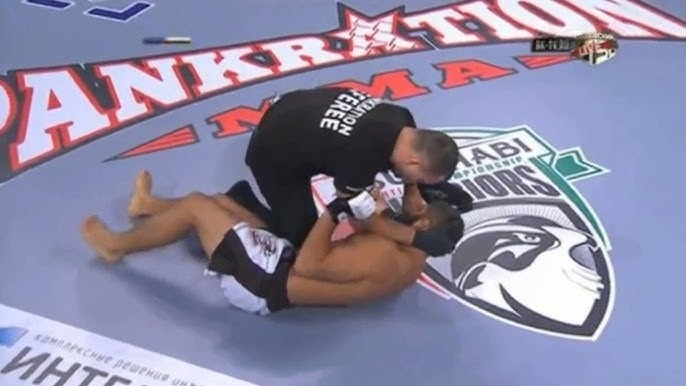    Арман Царукян получил нокаут от Александра Белых в 2015 году.Скриншот трансляции