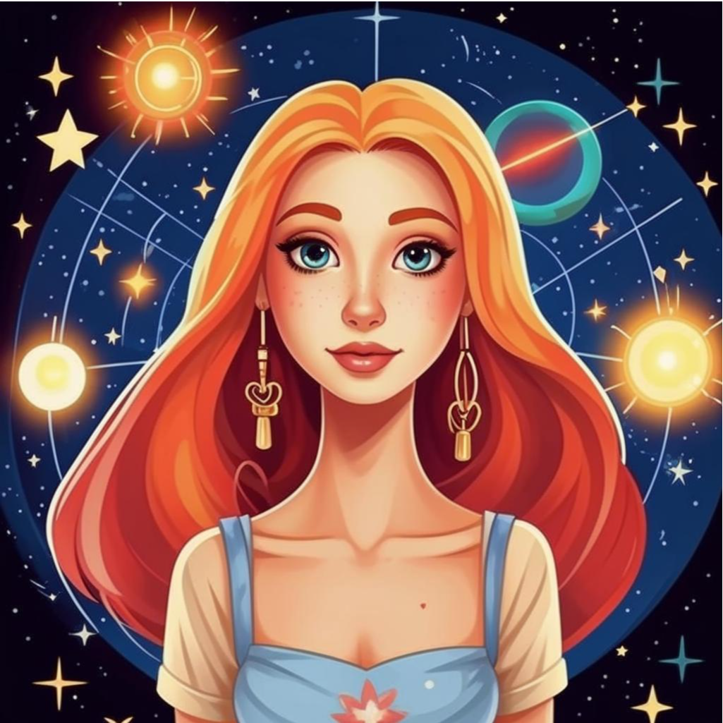 Астрология. Иллюстрация сгенерирована нейросетью