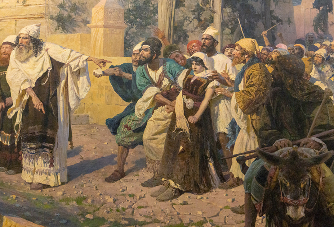 Фрагмент картины Василия Поленова. «Кто без греха́?» 