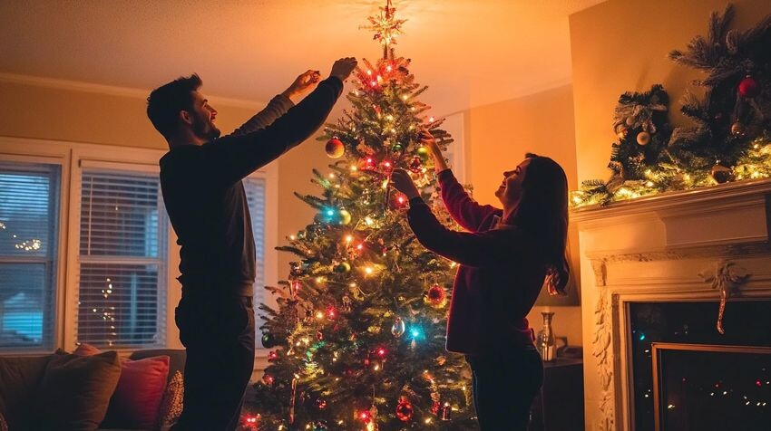 Традиция наряжать ель пришла из Германии. Фото сгенерировано нейросетью midjourney.cоm по мотивам публикации