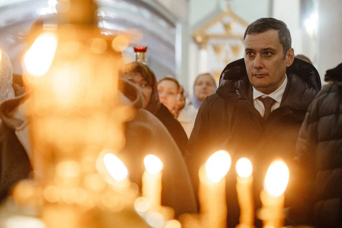    Врио губернатора Александр Хинштейн поздравил курян с Рождеством Христовым