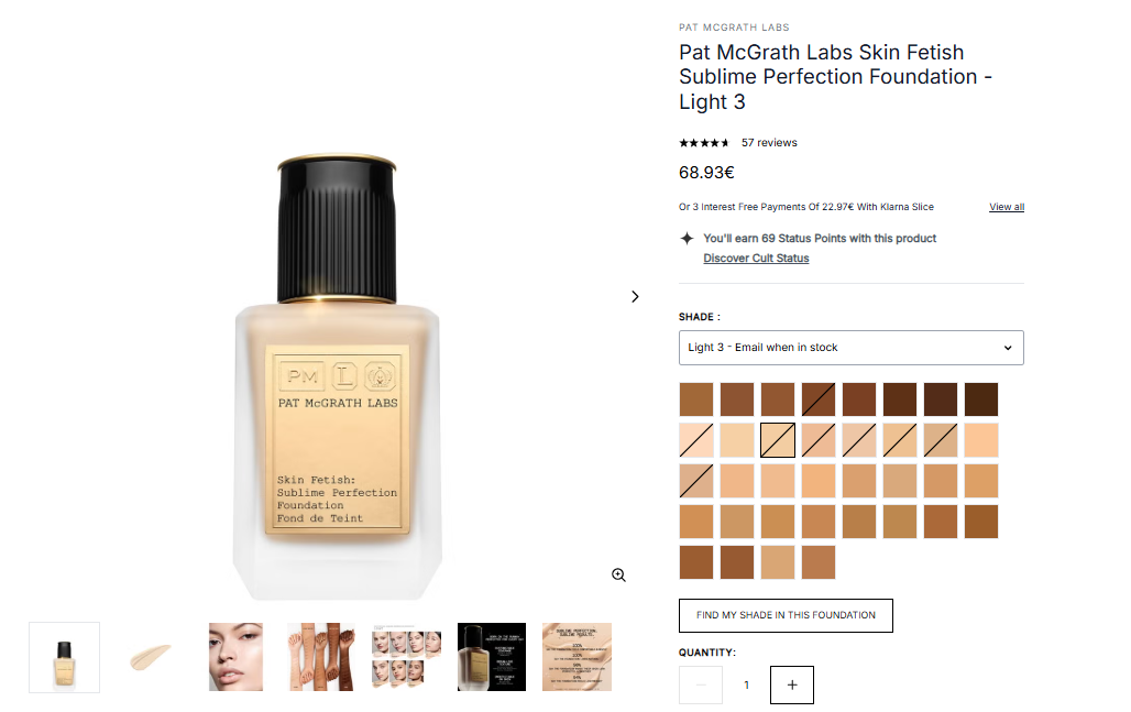 Pat McGrath Labs Skin Fetish Sublime Perfection Foundation.
