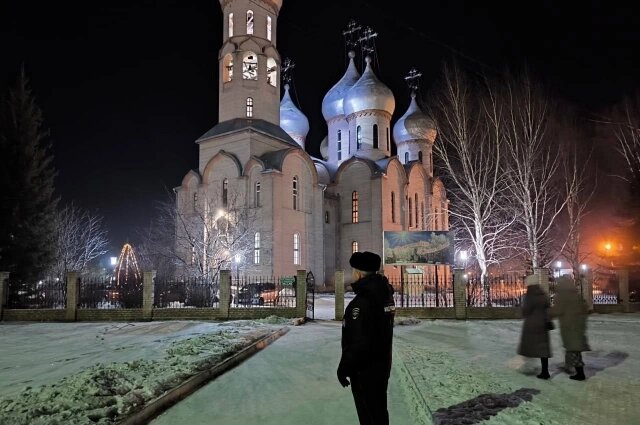    Свято-Троицкий собор в Шарыпове. Фото:  ГУ МВД России по Красноярскому краю