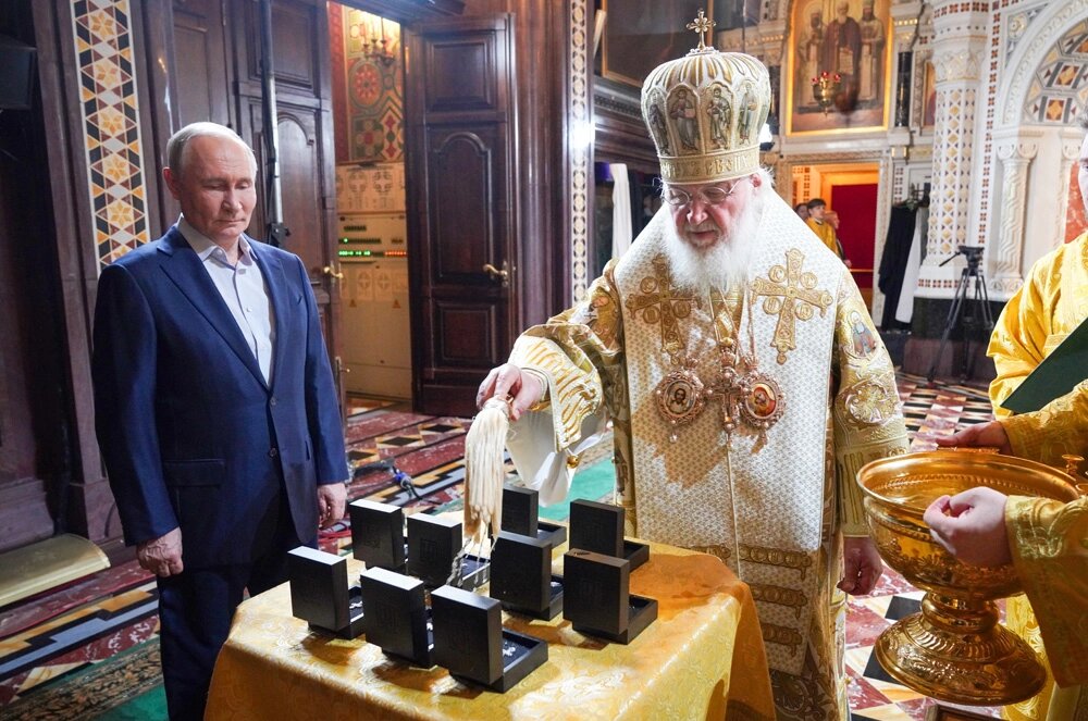    Президент РФ Владимир Путин и патриарх Московский и всея Руси Кирилл. Фото:  РИА Новости/ Сергей Власов
